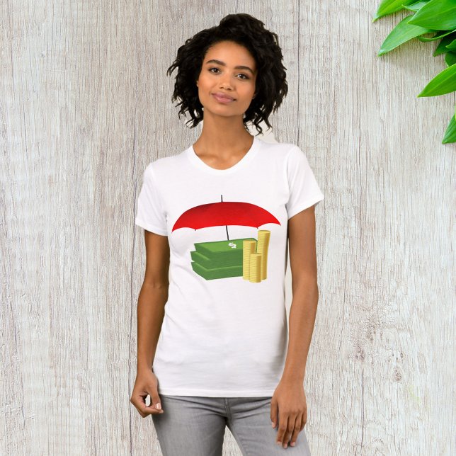 Camiseta Protección de la seguridad financiera con paraguas (Subido por el creador)