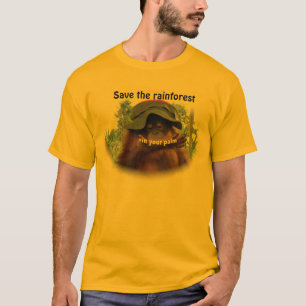 Camiseta Protección del orangután de la selva tropical de