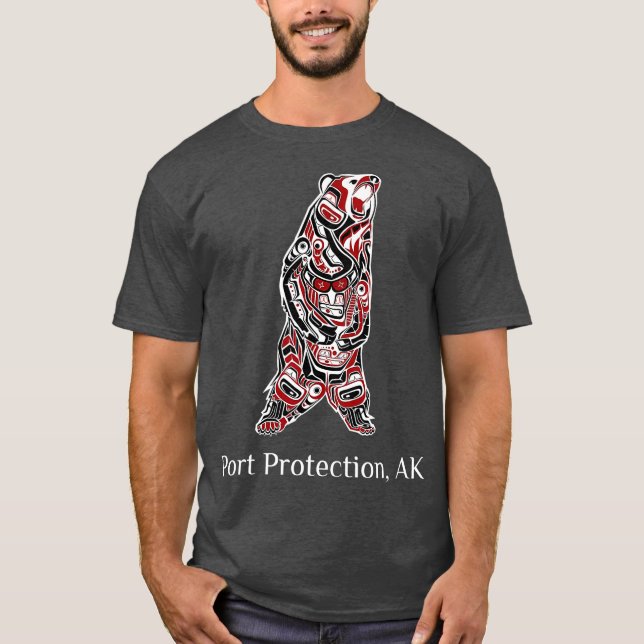 Camiseta Protección portuaria Alaska Nativo Estadounidense  (Anverso)