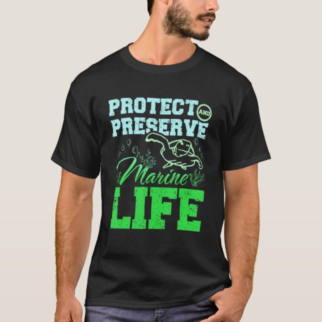 Camiseta Protect and preserve marine life (Anverso)