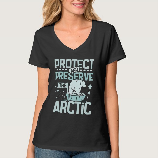 Camiseta Protect and preserve the arctic (Anverso)