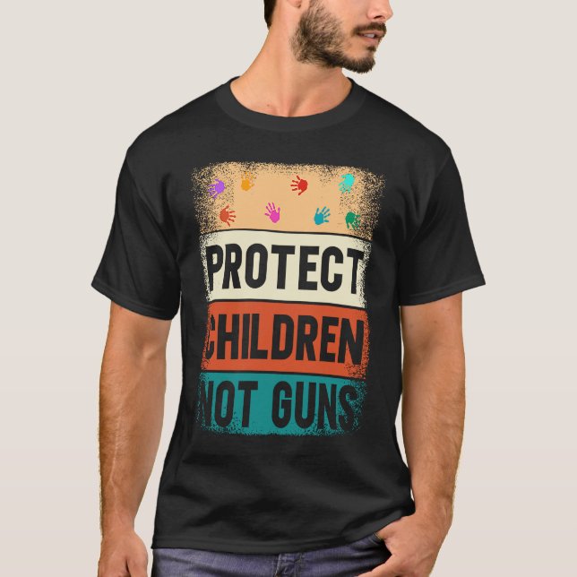 Camiseta Protect Children Not Guns Enough End Gun Violence (Anverso)