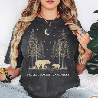 Camiseta Protect Our National Parks Bear & Trees