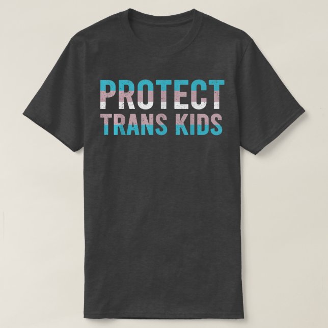 Camiseta Protect Trans Kids Transgender Human Rights  (Diseño del anverso)