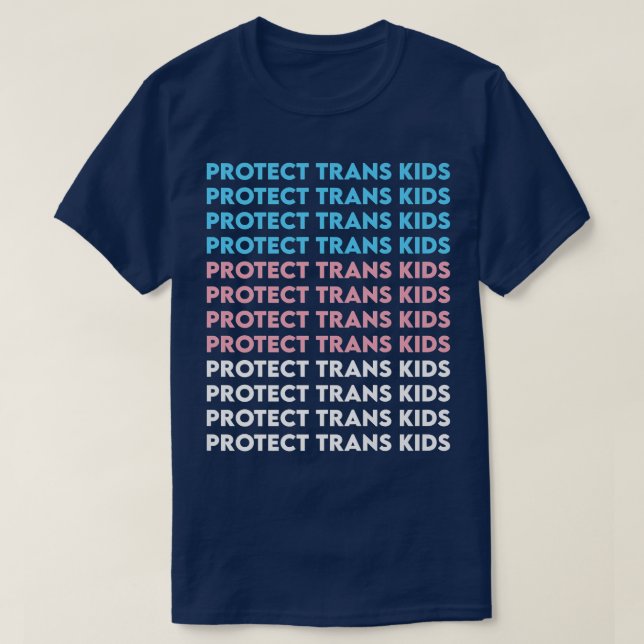 Camiseta Protect Trans Kids Transgender LGBTI Trans Kids Ri (Diseño del anverso)