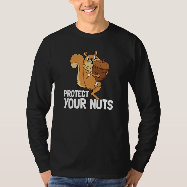 Camiseta Protect Your Nuts Deez Nuts Men's Squirrel Deez Nu (Anverso)