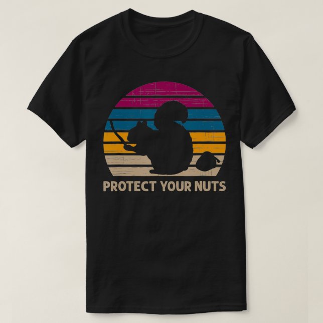 Camiseta Protect Your Nuts Squirrel  (Diseño del anverso)