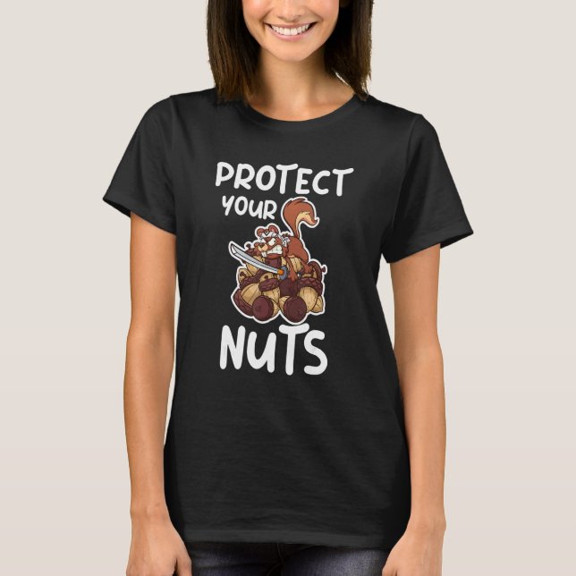 Camiseta Protect Your Nuts  squirrel ninja (Anverso)
