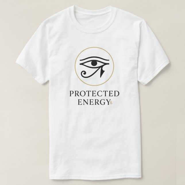 Camiseta Protected Energy – Minimal Eye of Horus Symbol | (Diseño del anverso)