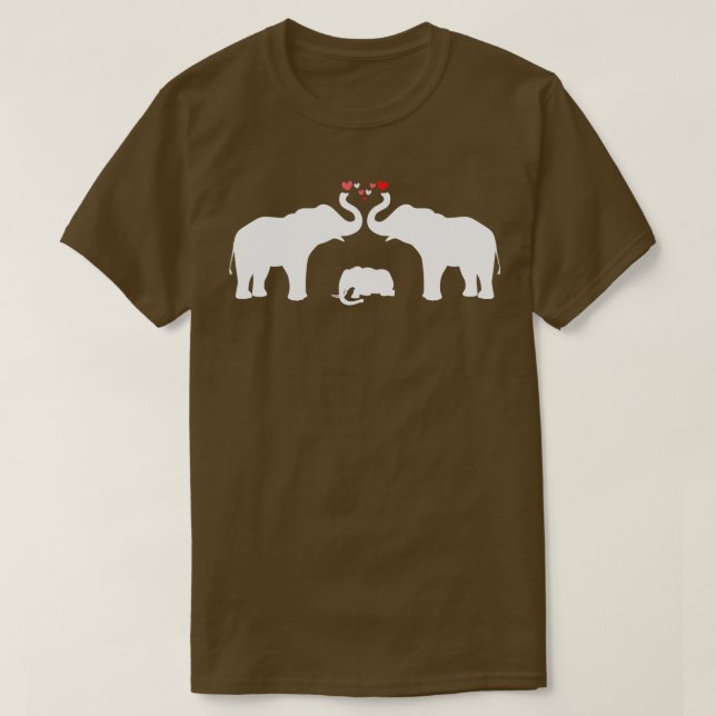 Camiseta Protecting Elephant Parents Mom Dad Elephants  (Diseño del anverso)