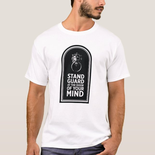 Camiseta Protector De Asiento En La Puerta De Su Mente - Ci (Anverso)