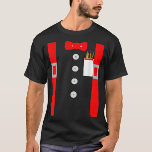Camiseta Protector de bolsillo de los suspensores rojos de 