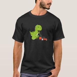 Camiseta Protector de césped Mower Dinosaur Gardener Dino L