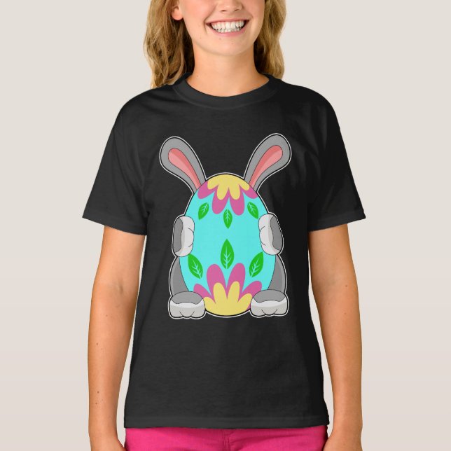 Camiseta Protector de huevo de pascua de pascua de conejo (Anverso)