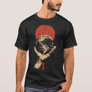 Camiseta Protector de la Tierra del Sol Rojo   Arte de Armo