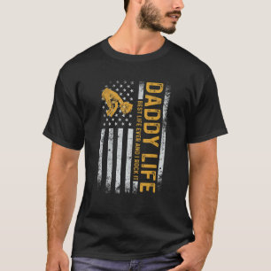 Camiseta Protector de la vida de papá Héroe Bandera america
