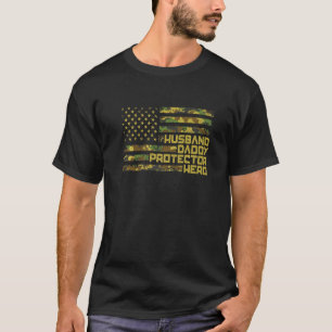 Camiseta Protector de marido de hombre papá héroe de la fie