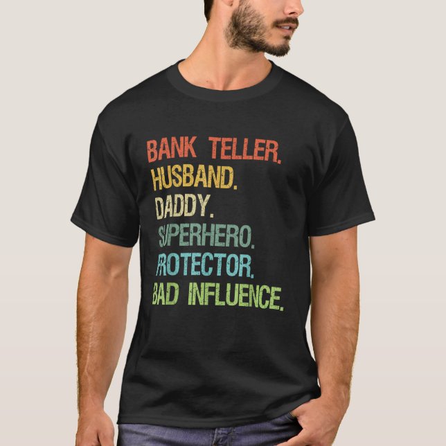 Camiseta Protector de superhéroes DAD de papá, marido de Te (Anverso)