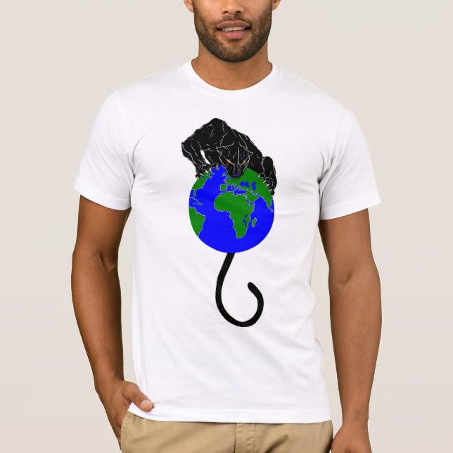 Camiseta Protector del mundo de la pantera de los AE (Anverso)