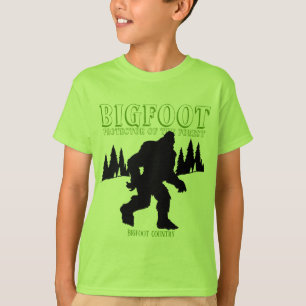 Camiseta Protector del país de Bigfoot del bosque