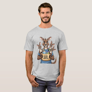 Camiseta Protector Kangaroo Pocket - Gracioso Animal Dad T-