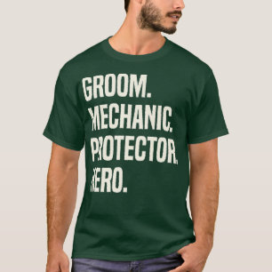 Camiseta Protector Mecánico del Novio Héroe Profesión del N