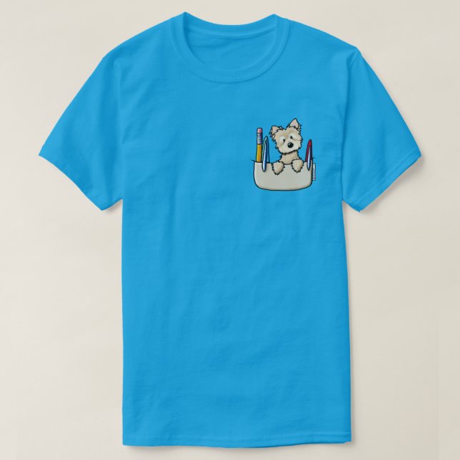 Camiseta protectora de bolsillo para Cairn Terrier (Diseño del anverso)