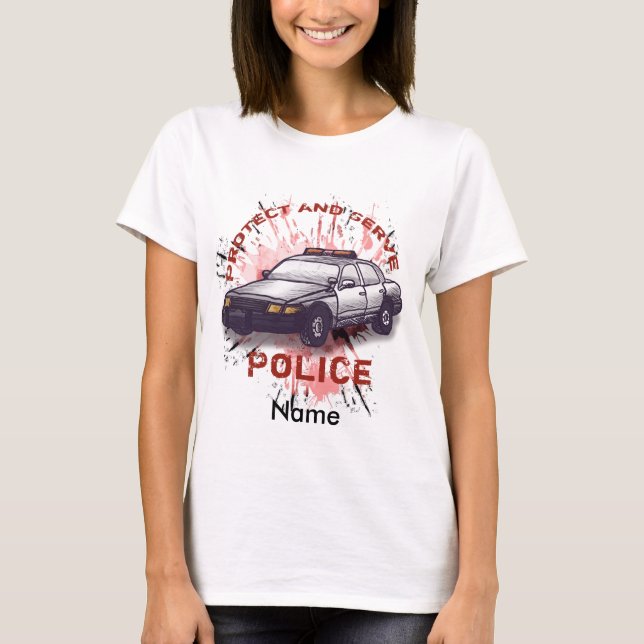 Camiseta protectora de coche policial (Anverso)