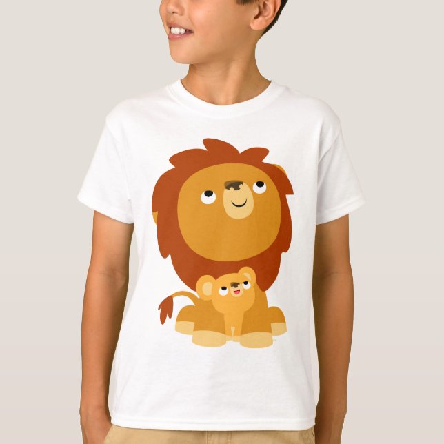 Camiseta protectora de leones y niños de cachorro  (Anverso)