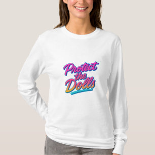 Camiseta Protege a las Muñecas Arte Retro Neón