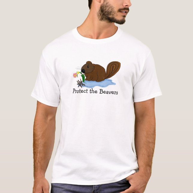 Camiseta Protege a los castores (Anverso)