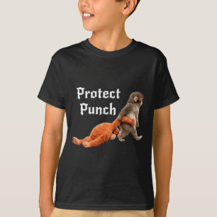 Camiseta Protege al bebé mono puñetazo