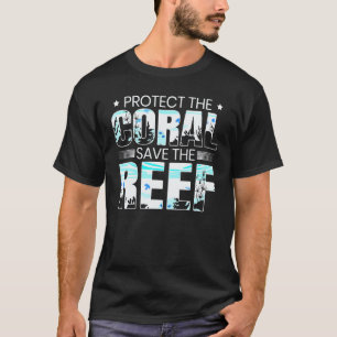 Camiseta Protege el coral salva el arrecife buceo Aquah