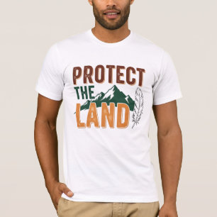 Camiseta "Protege la Tierra" Naturaleza Montañosa Ecológica