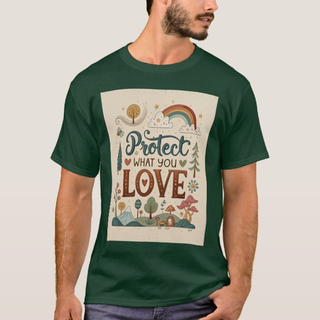 Camiseta Protege lo que amas. (Anverso)