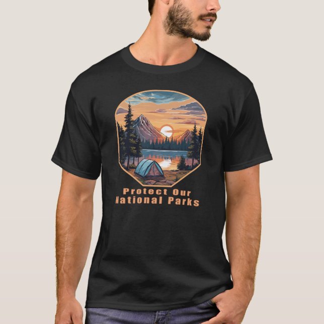 Camiseta Protege nuestros parques nacionales (Anverso)