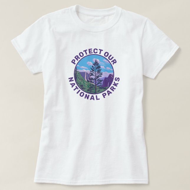 Camiseta Protege Nuestros Parques Nacionales Apoyo (Diseño del anverso)