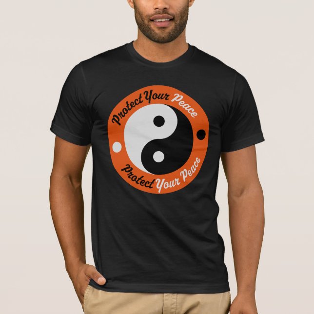 Camiseta Protege Tu Paz Bienestar Mental Salud Consciente (Anverso)