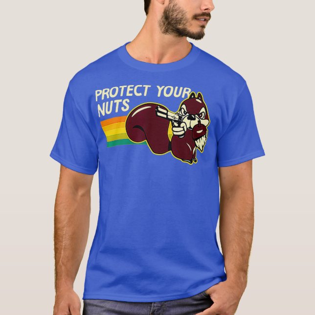 Camiseta Protege tus nueces Funny Squirrel Pun National (Anverso)