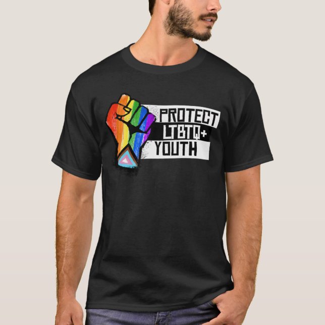 Camiseta Proteger a la Juventud LGBTQ+ (Anverso)