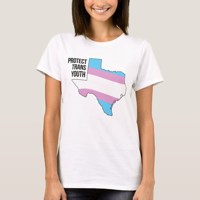 Camiseta Proteger a la juventud trans de Texas (Anverso)