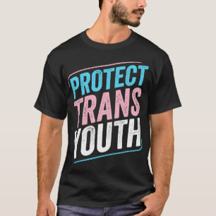 Camiseta Proteger a la juventud trans Orgullo transgénero L