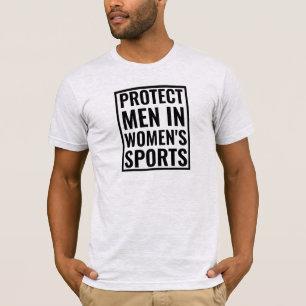 Camiseta Proteger a los hombres en los deportes femeninos
