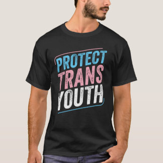 Camiseta Proteger a los jóvenes transexuales del orgullo tr