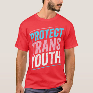 Camiseta Proteger a los jóvenes transexuales del orgullo tr