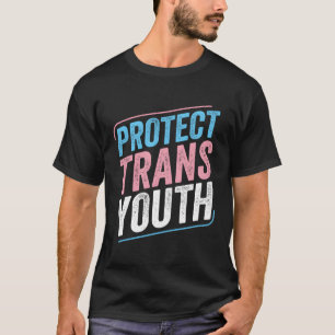 Camiseta Proteger a los jóvenes transexuales del orgullo tr