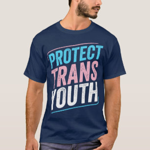 Camiseta Proteger a los jóvenes transexuales del orgullo tr