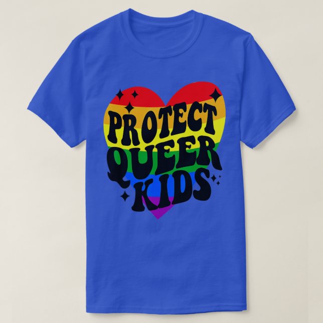 Camiseta Proteger a los niños homosexuales del arcoiris dic (Diseño del anverso)