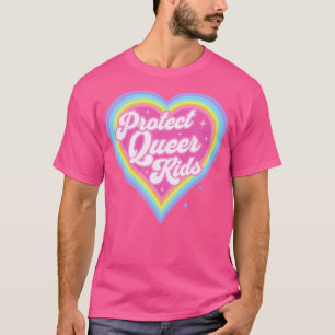 Camiseta Proteger a los niños homosexuales retro corazón ar