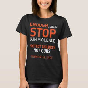 Camiseta Proteger a los niños, no las armas, detener la vio